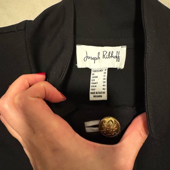 Joseph Ribkoff Black Jacket with Gold Buttons - Picture 5 of 15